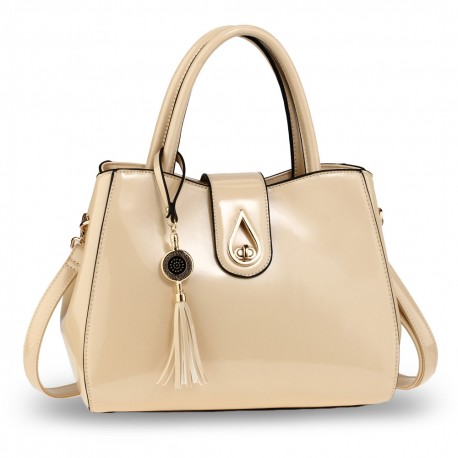 Beige Tassel Bag	