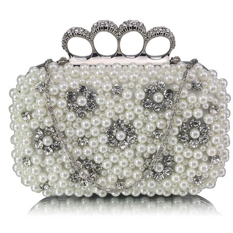 Psaníčko Ashley Pearls Ivory (Bílé)