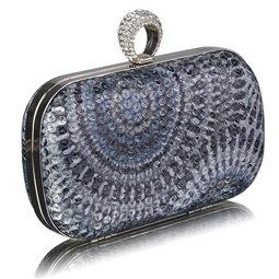 Psaníčko Ashley Peacock Multi C (Šedé ModréČerné))
