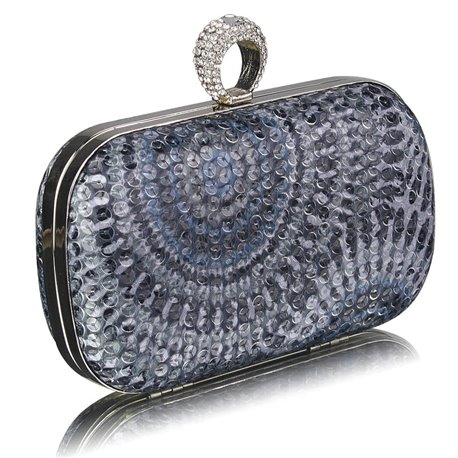 Psaníčko Ashley Peacock Multi C (Šedé ModréČerné))
