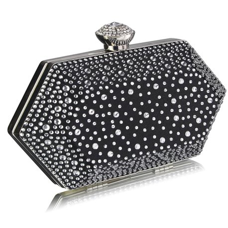 Psaníčko Ashley Diamond Hexagon Černé (Stříbrné)
