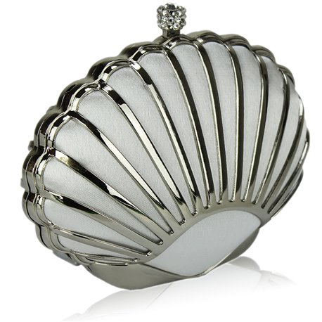 Psaníčko Ashley Hard Seashell Ivory (Bílé)