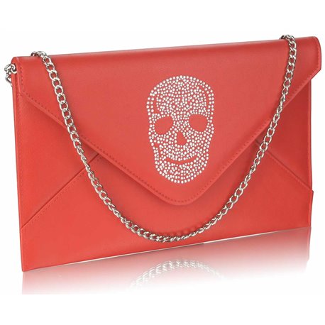 Psaníčko Ashley Letter Skull Červené