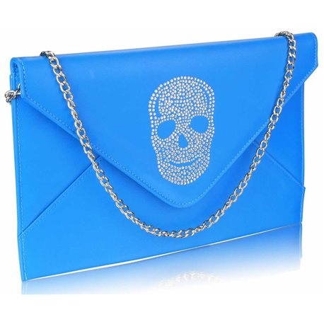 Psaníčko Ashley Letter Skull Teal (Modré)