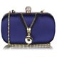 Psaníčko Ashley Satin Zipper Navy (Modré)