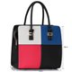 Dámská kabelka Ashley Multi Squares Černá s bílou, modrou, růžovou