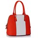 Dámská kabelka Ashley Stripes Oranžovo-bílá (Coral Růžová)