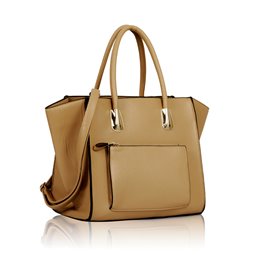 Dámská kabelka Ashley Pocket Zip Mat Béžová (Nude Tělová)