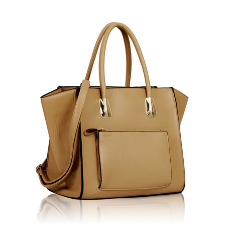 Dámská kabelka Ashley Pocket Zip Mat Béžová (Nude Tělová)