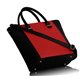 Dámská kabelka Ashley Shopper Černo-červená
