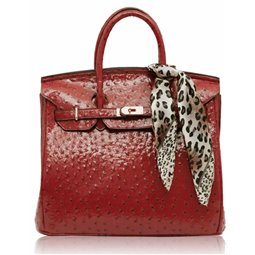 Dámská kabelka Ashley Luxus Ostrich Růžová