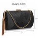 Black Tassel Clutch