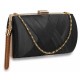 Black Tassel Clutch