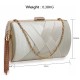 Ivory Tassel Clutch