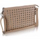 Nude Purse With Stud Detail
