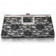 White Elegant Floral Satin Lace Clutch Bag
