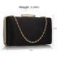 Psaníčko Black Satin Clutch