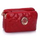 Red Quilted Shoulder Bag