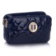 Navy Quilted Shoulder Bag