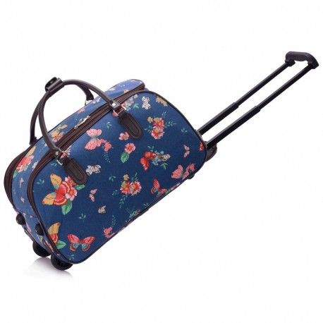 Cestovní taška s kolečky Ashley Butterfly Navy
