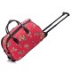 Cestovní taška s kolečky Ashley Butterfly Red