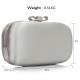 Psaníčko Ashley Oval Satin Ivory