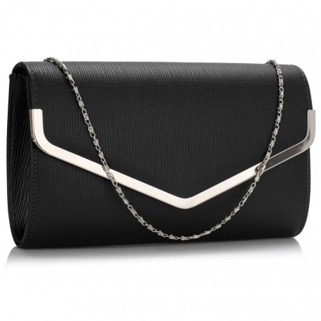 Psaníčko Ashley Diamante Flip Black