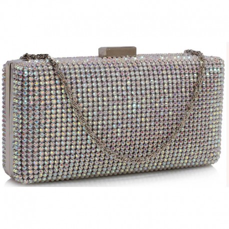Psaníčko Ashley Sequins White Sparkly
