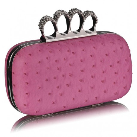 Psaníčko Ashley Ostrich Mat Pink